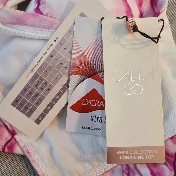 NWT🏷️ CALIA By Carrie Underwood Comfort & Modest Swim Bikini Top XL - Picture 8 of 11